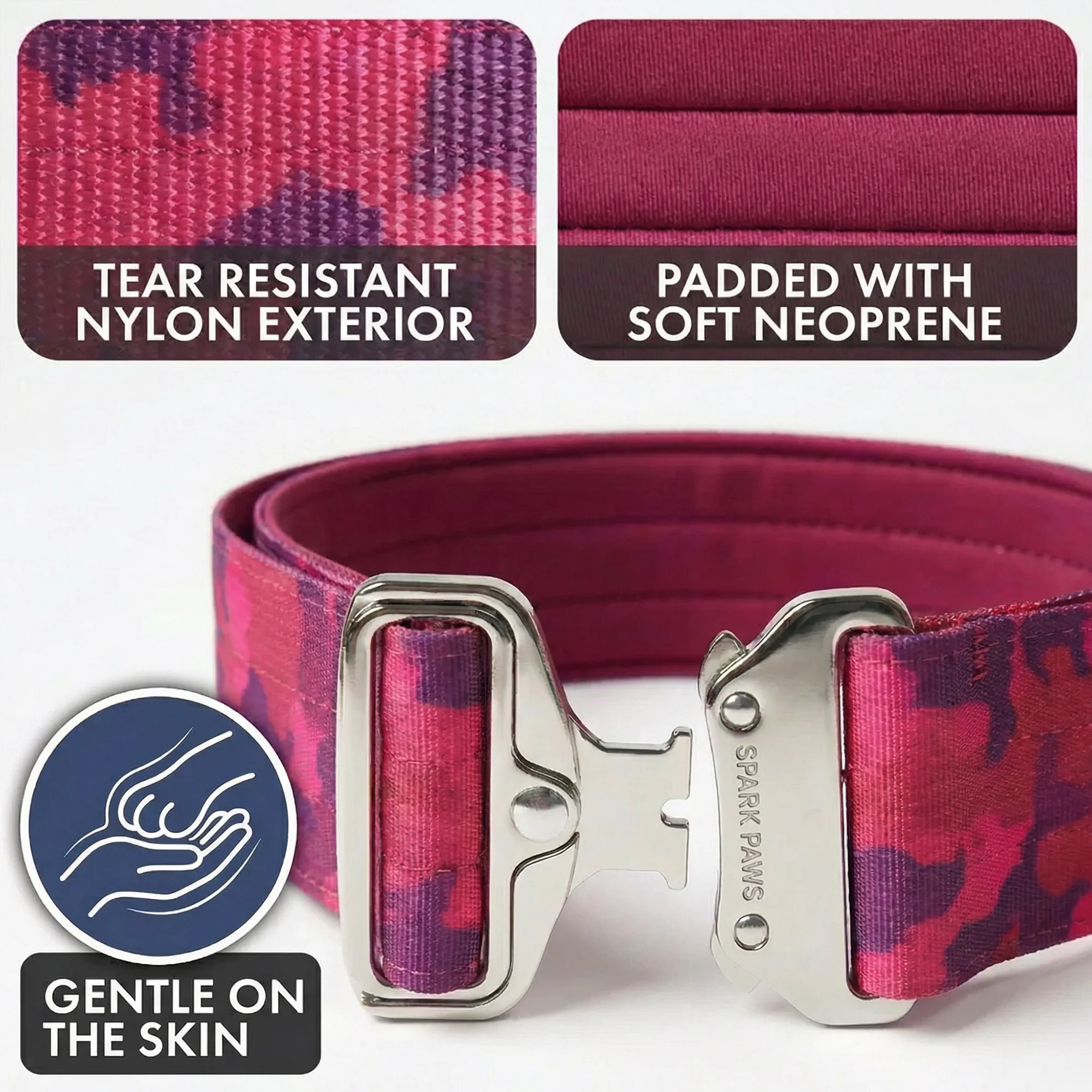 Comfort Control Collar and Multipurpose Leash Set - Fuchsia Camo - Image 5