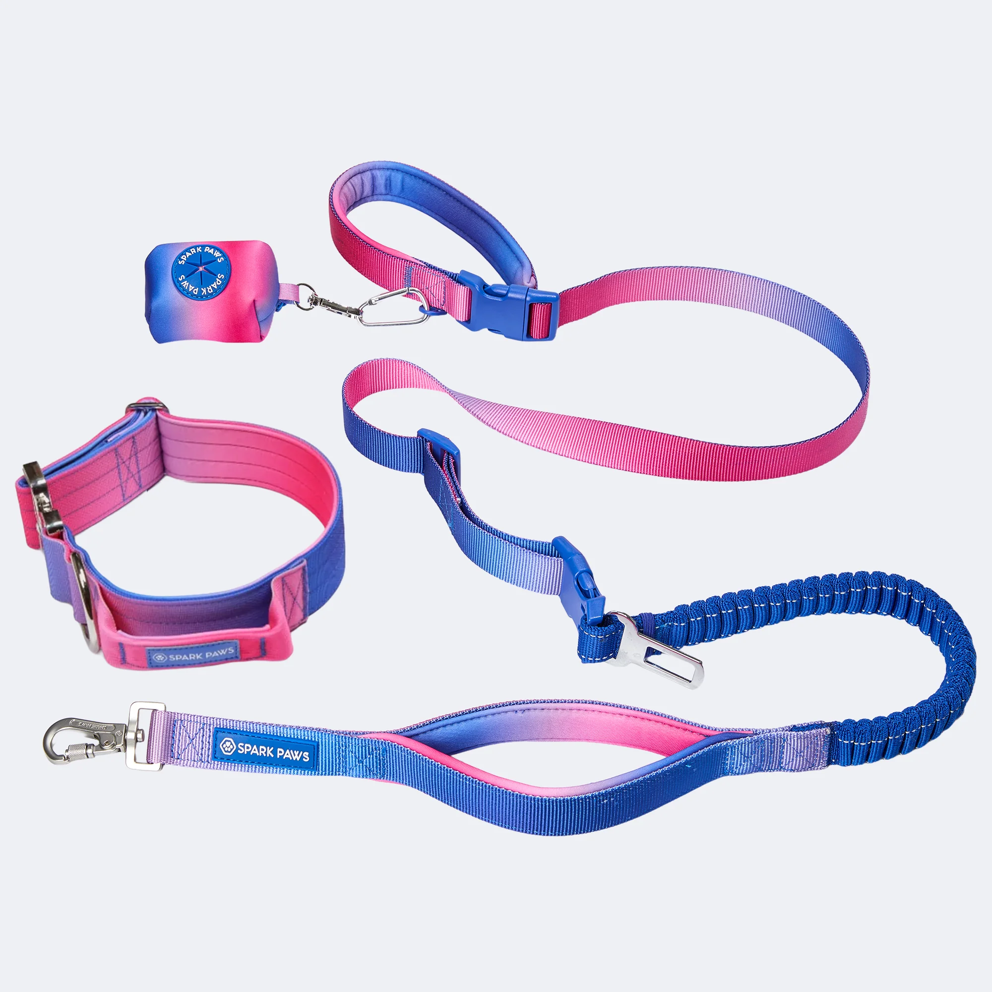 Comfort Control Collar and Multipurpose Leash Set - Snow Cone