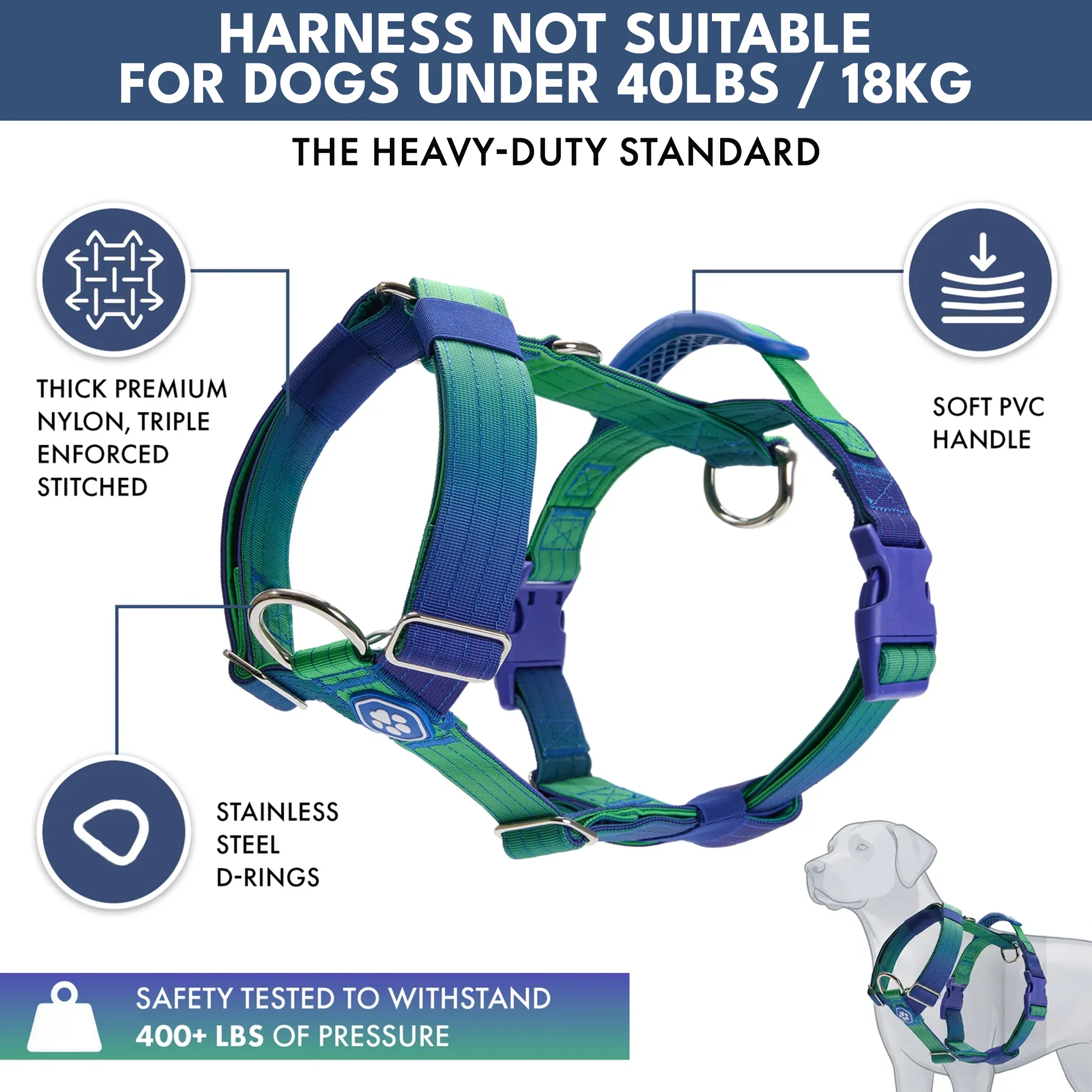 Comfort Control No-Pull Dog Harness and Multipurpose Leash Sets - Image 20