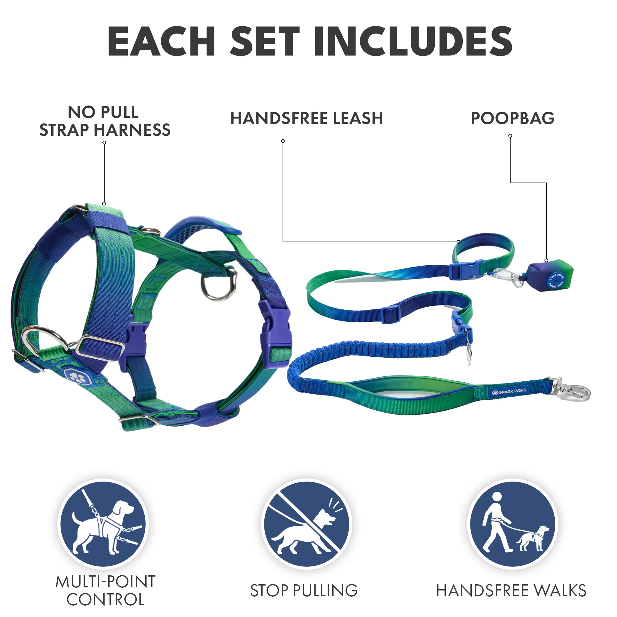 Comfort Control No-Pull Dog Harness and Multipurpose Leash Sets - Image 21
