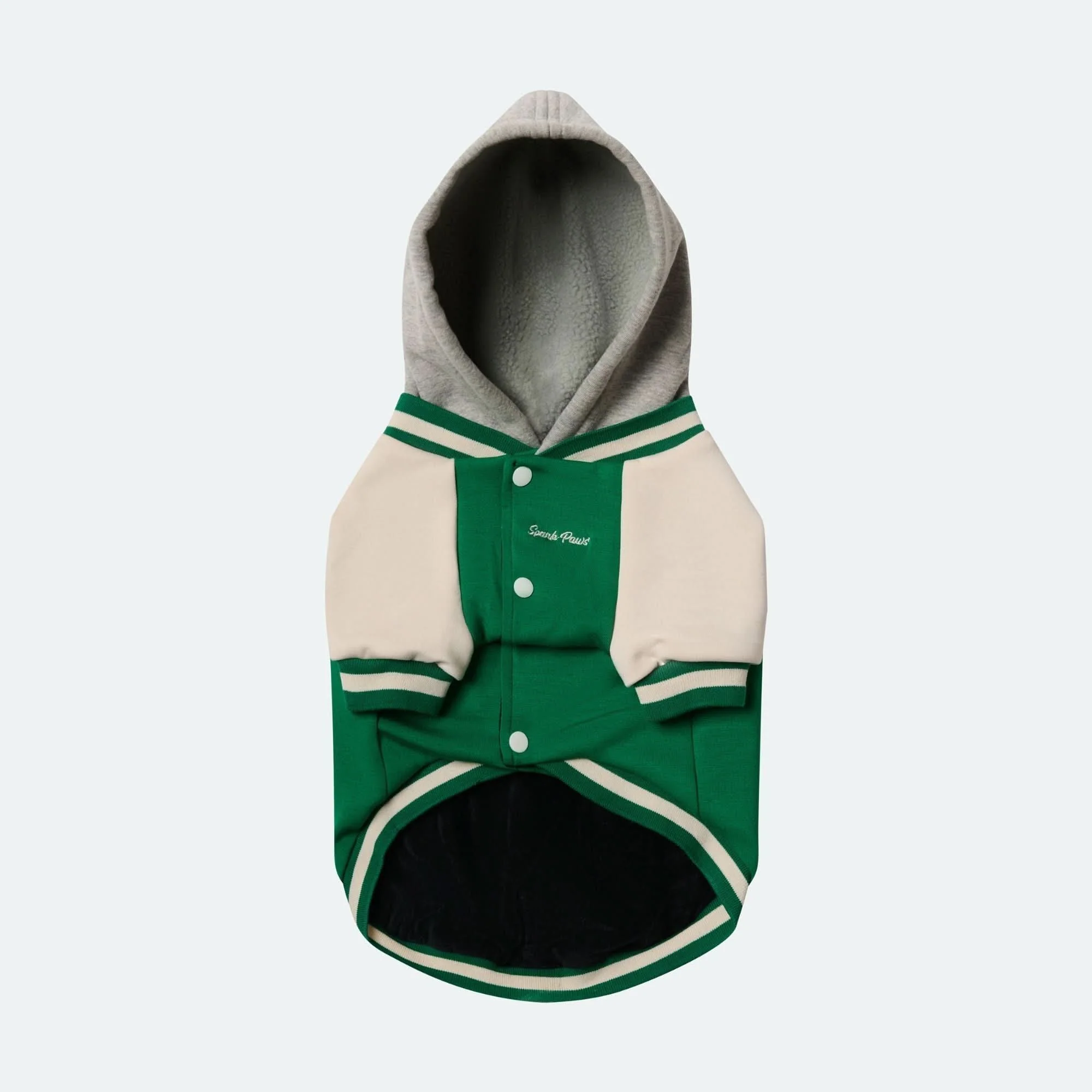 Dog Varsity Jacket - Green - Image 2