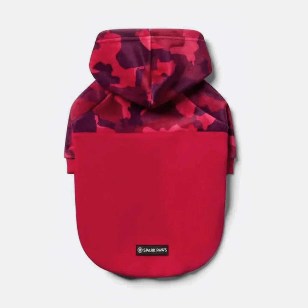 Fuchsia Camo Dog Hoodie - Image 9