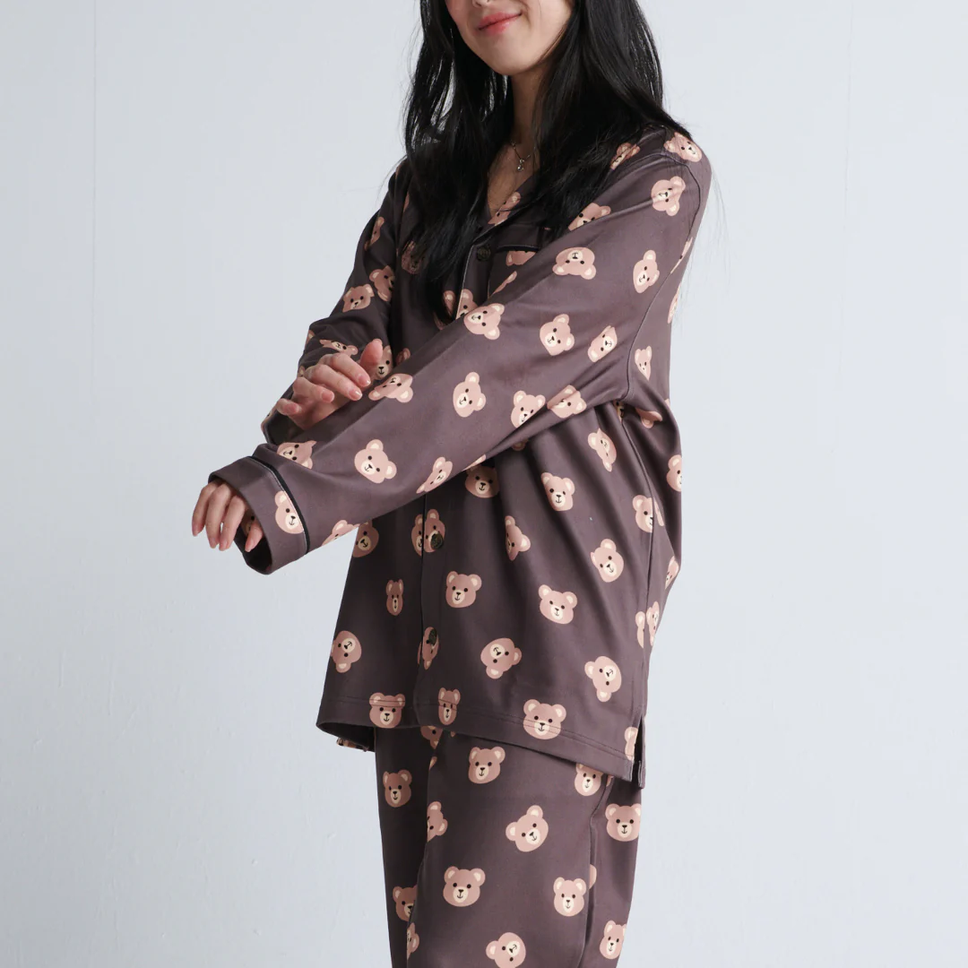 Human Pajama Top - Bear Black - Image 3