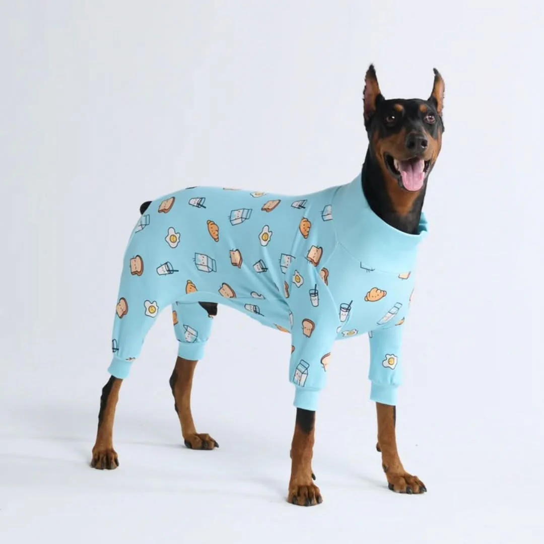 Human Pajama Top - Breakfast Blue - Image 4