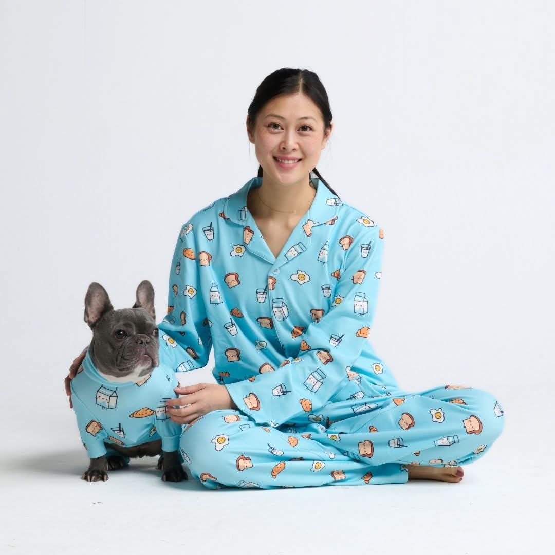 Human Pajama Top - Breakfast Blue - Image 7