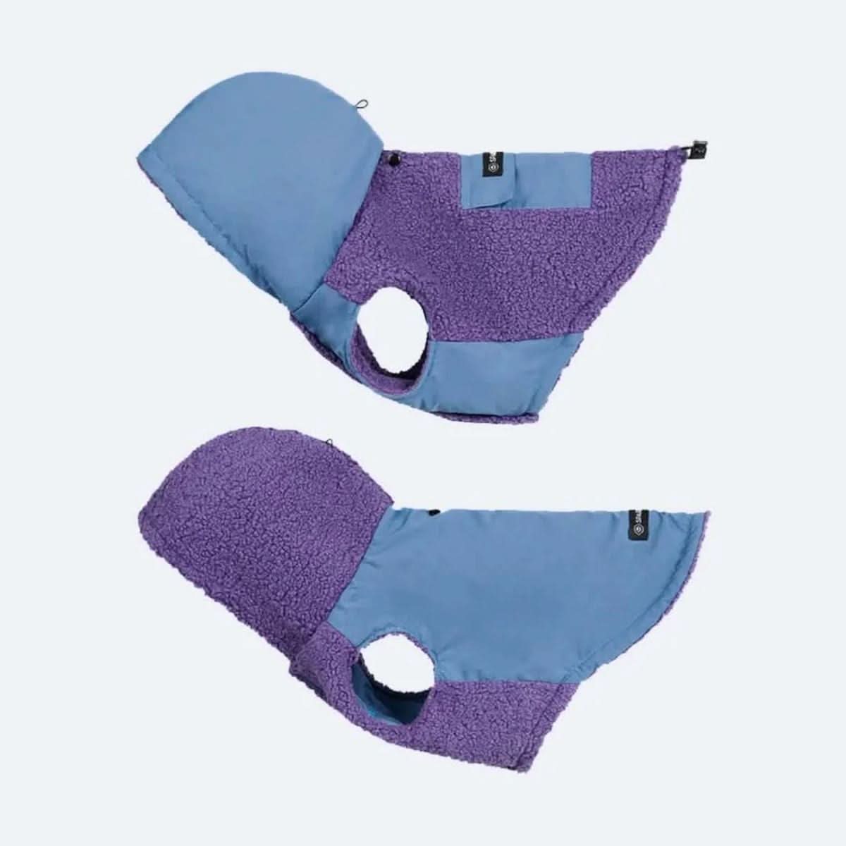 Reversible Sherpa Jacket - Purple and Blue - Image 3