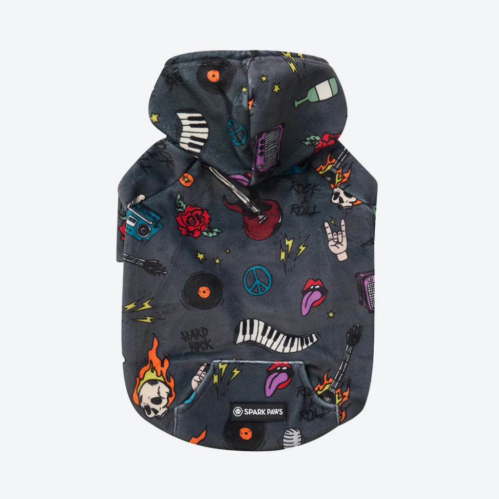 Rock and Roll Dog Hoodie - Image 10