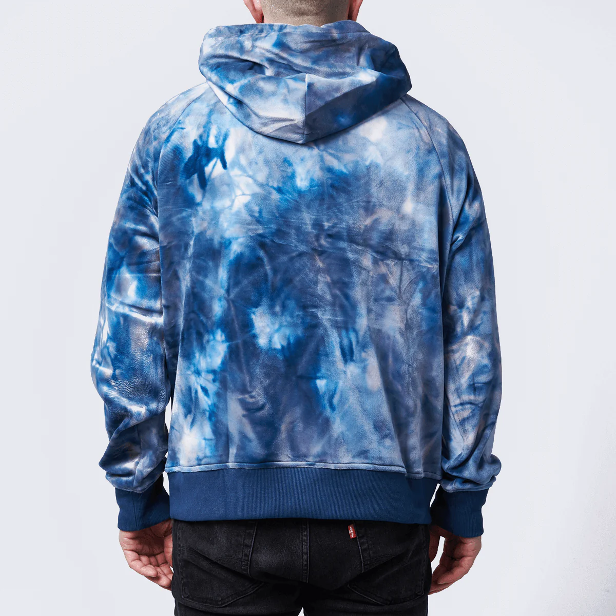 Velvet Human Hoodie - Sapphire Blue - Image 3