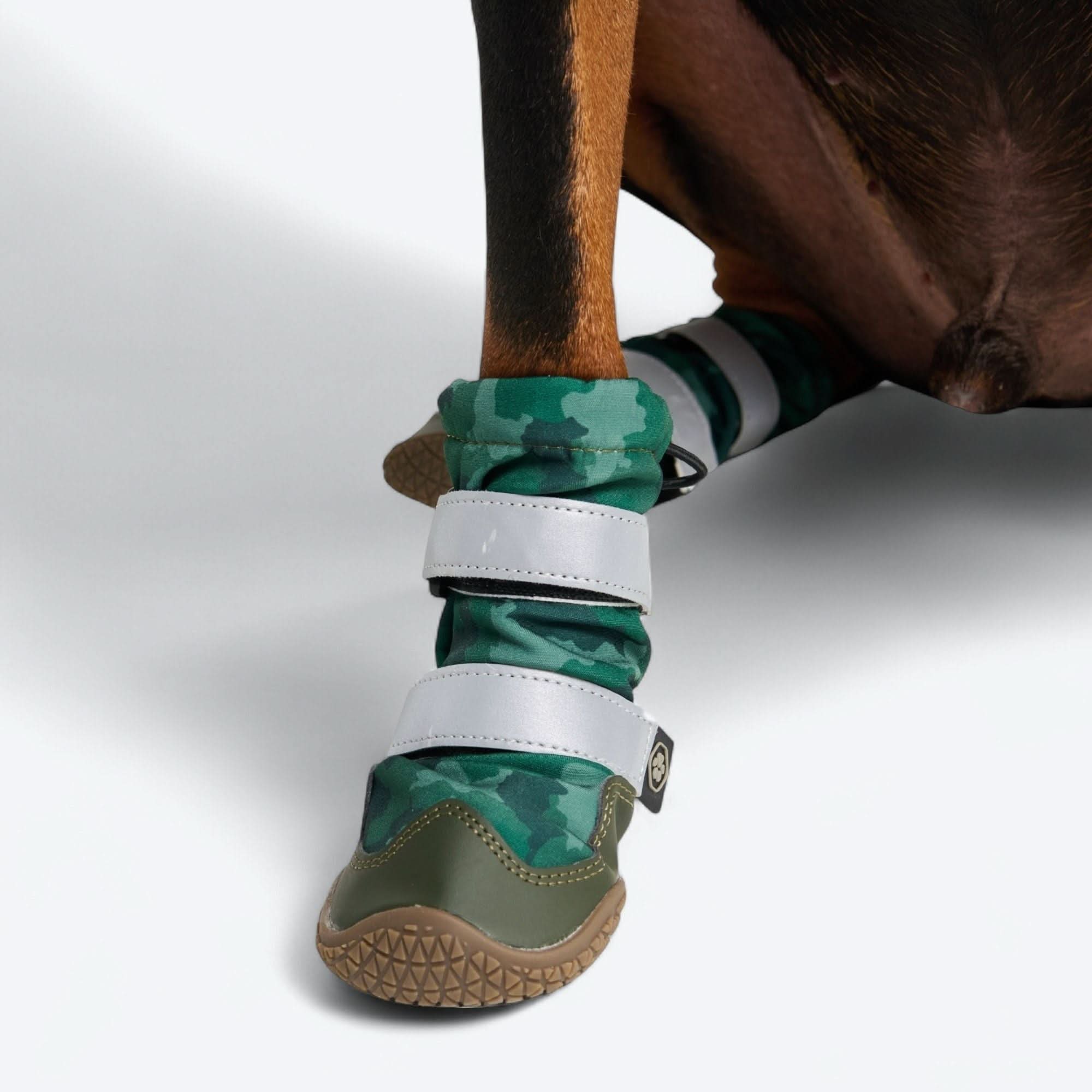 Dog Rainboots, Waterproof Dog Shoes - Green Camo - Image 4